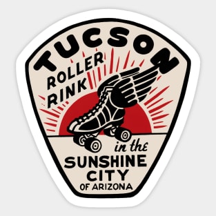 Vintage Roller Skating Tucson Arizona Sticker